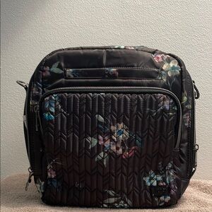 Lug Quilted Floral Crossbody Bag